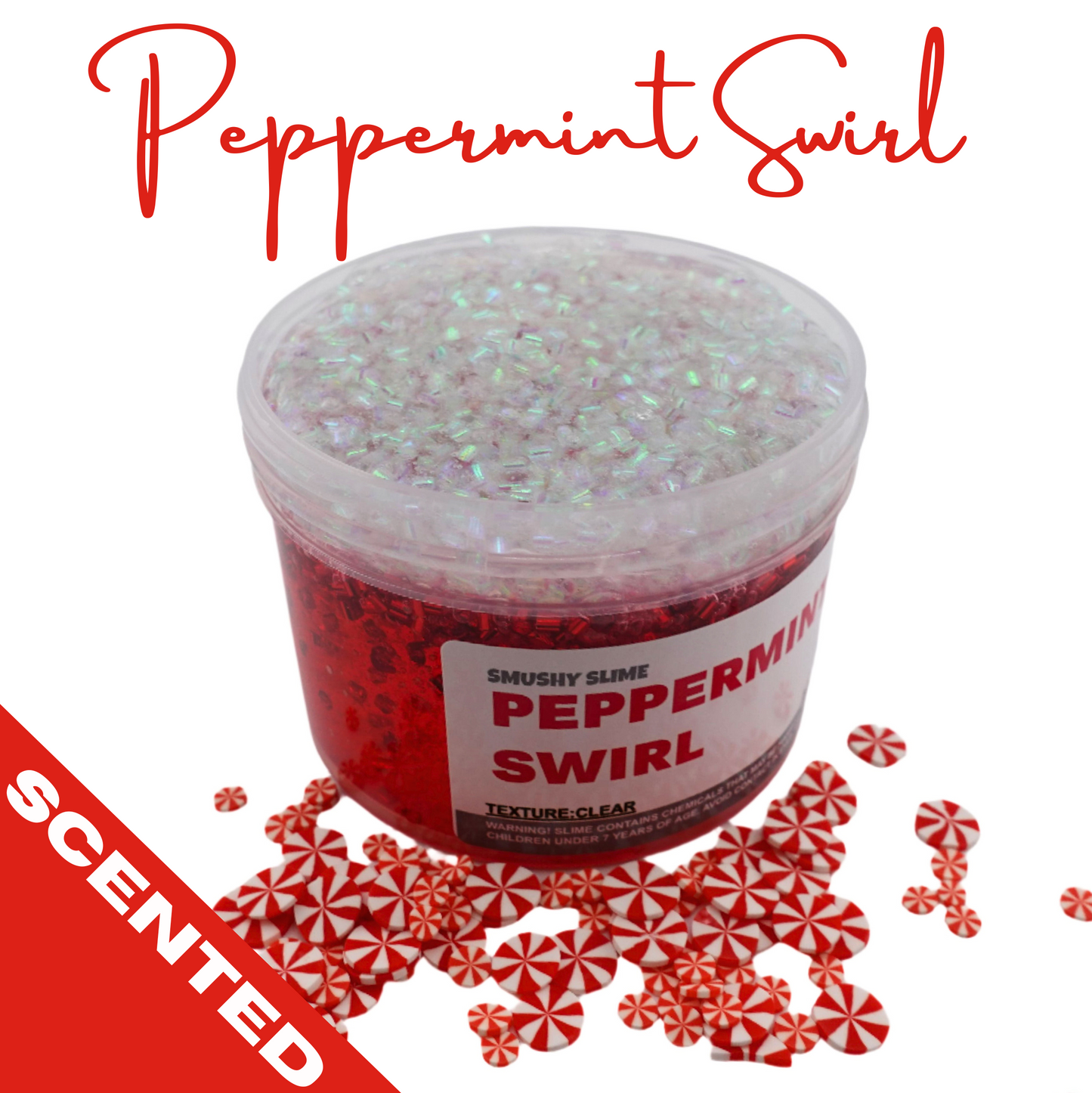 Peppermint Swirl Slime