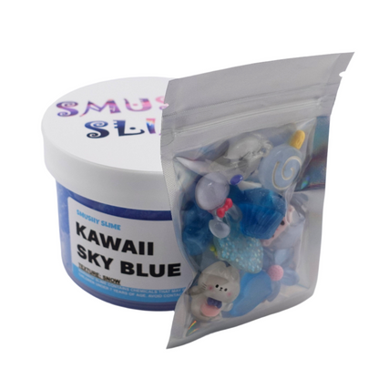 Kawaii Sky Blue Snow Slime