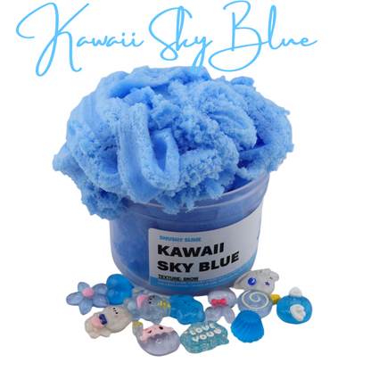 Kawaii Sky Blue Snow Slime